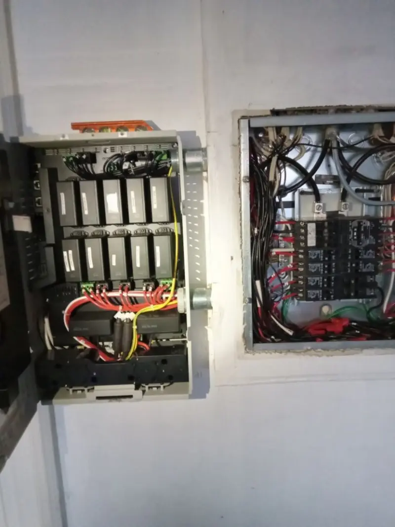 Electrical panel upgrade completed for Security Camera Wiring in Leesylvania